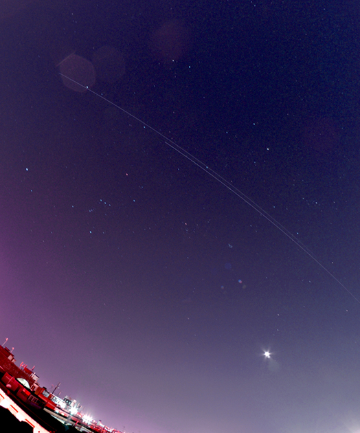 ISS e STS-133 nel cielo di Napoli